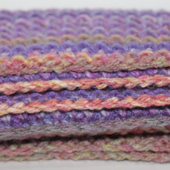 Multi Color Hand Crochet Scarf - Picture 2 of 5